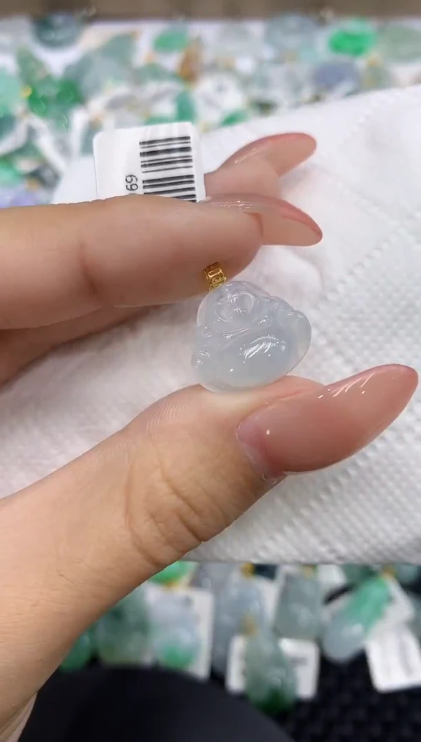 颈饰18K金镶嵌翡翠11111111