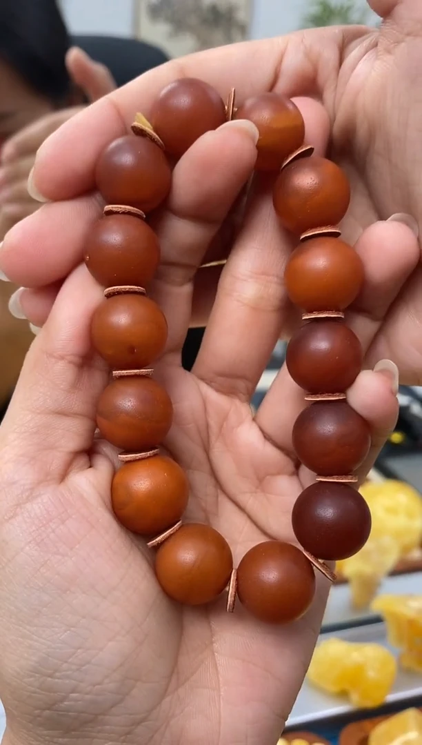 【闪购商品】琥珀裸石未镶嵌天然琥珀蜜蜡手串