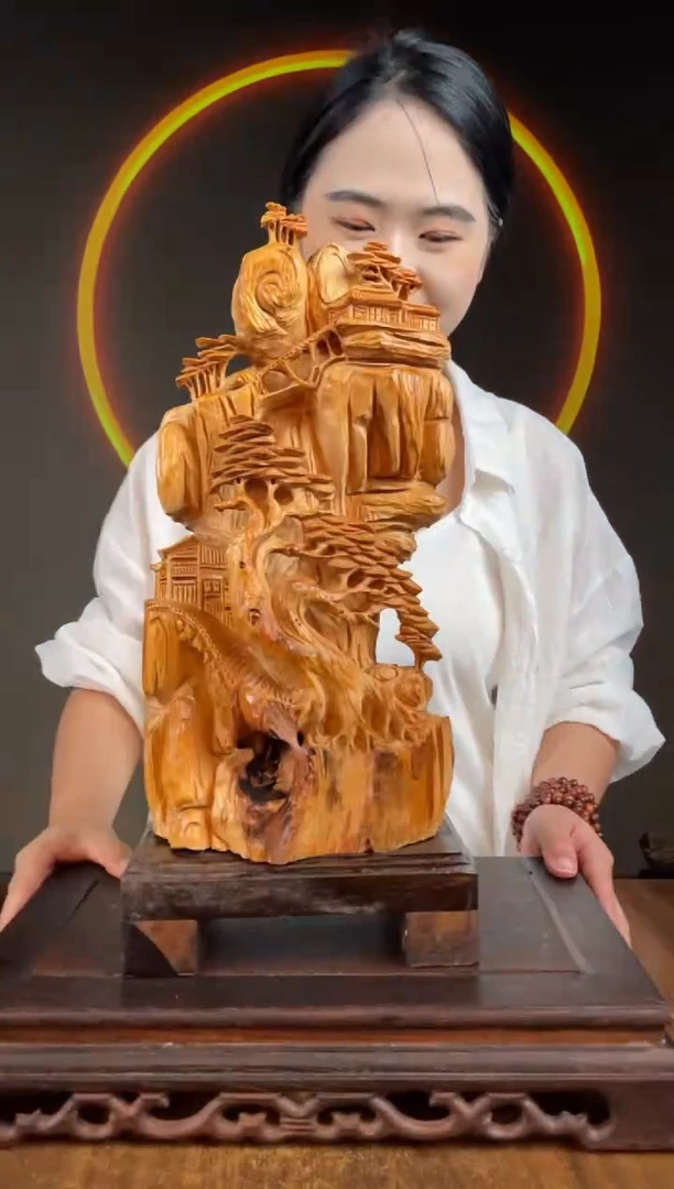 柏木（崖柏）手工摆件,先抢先得! 编号:165