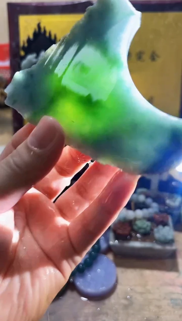 未镶嵌挂件翡翠A货常星8215