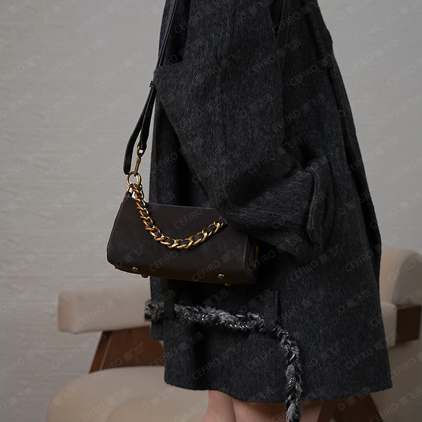 【CEFIRO · CiCi】牛皮腋下包时尚通勤秋冬百搭手提单肩斜挎包1124