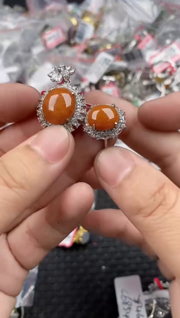 银S925镶嵌戒指翡翠2020   10