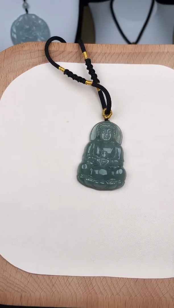 颈饰未镶嵌翡翠Y5A072绿中观音