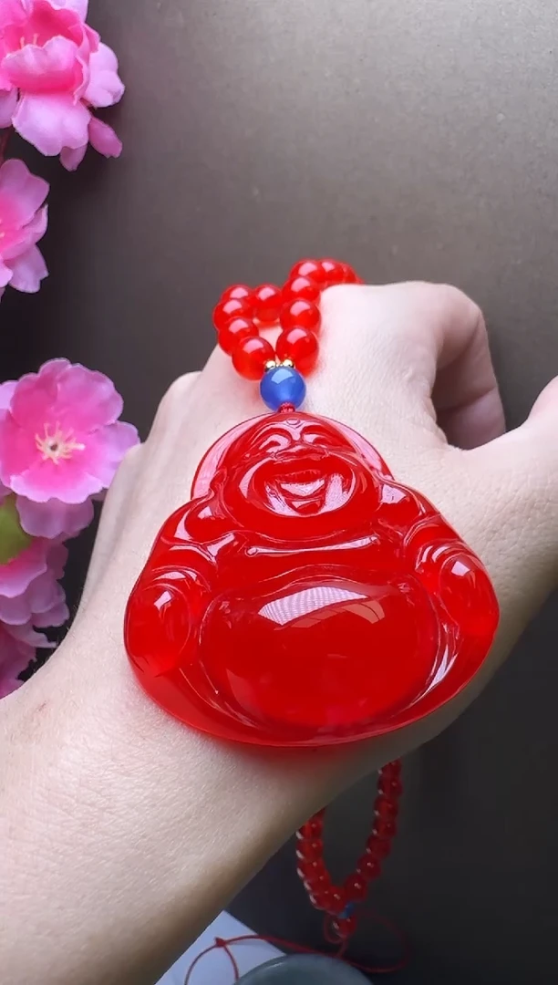玛瑙/玉髓颈饰未镶嵌翻****巴吊坠