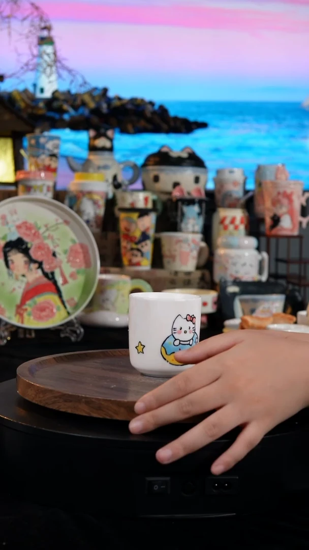 陶瓷便携款手工手绘景德镇陶瓷