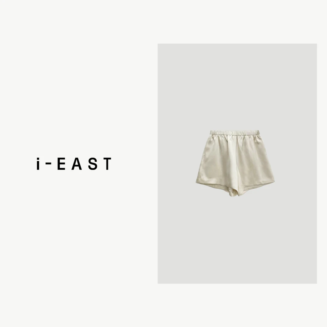 i-EAST 少女随想~ 时尚百搭简约短裤-4X K32754