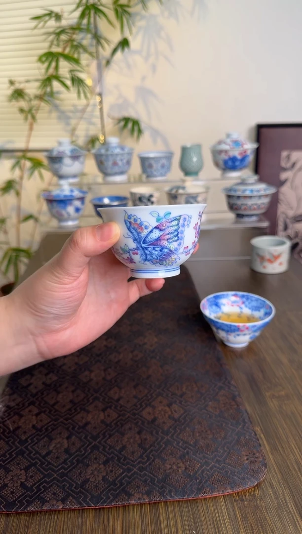 【闪购商品】景德镇斗彩手绘茶杯茶杯