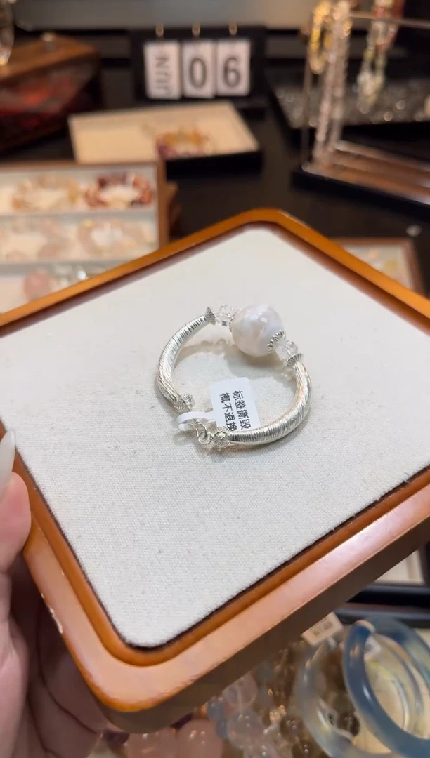 烟晶手链银S925镶嵌十****娘 天然水晶 多样性发货其一