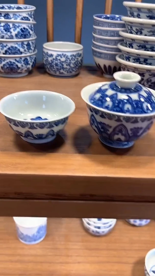 镹曰手工手绘柴窑孤品茶具