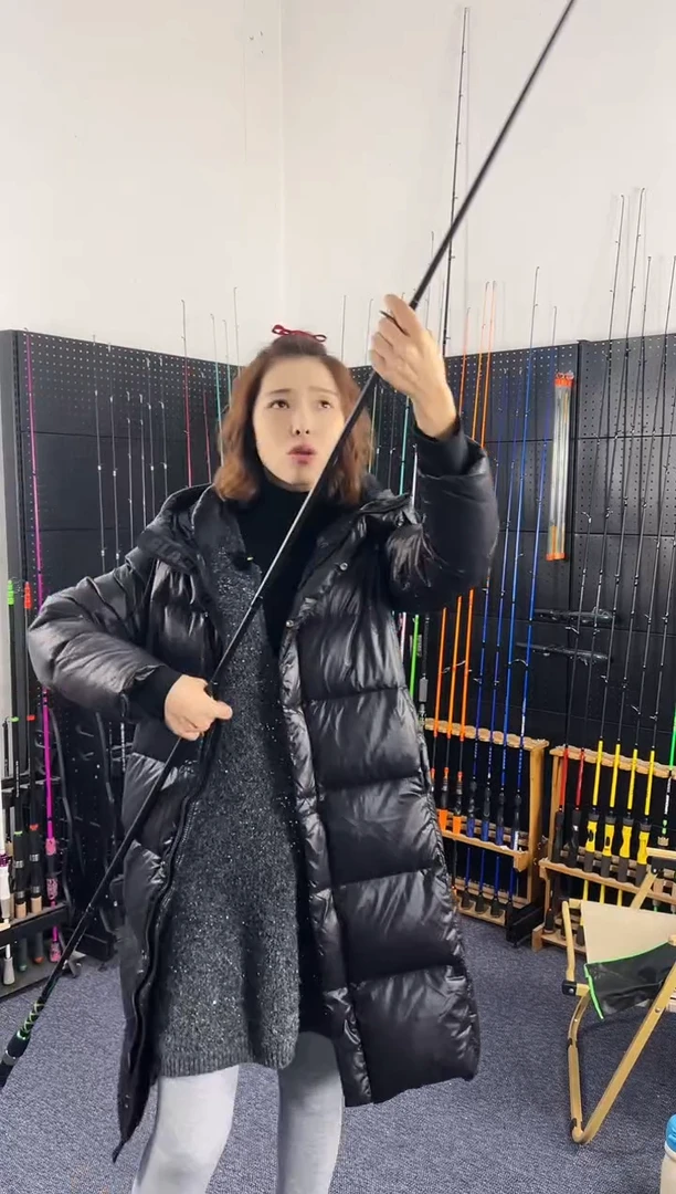 2.7m碳素蓝鳞2.7米H硬度直柄（瑕疵尾货竿，没有售后，介意勿拍）