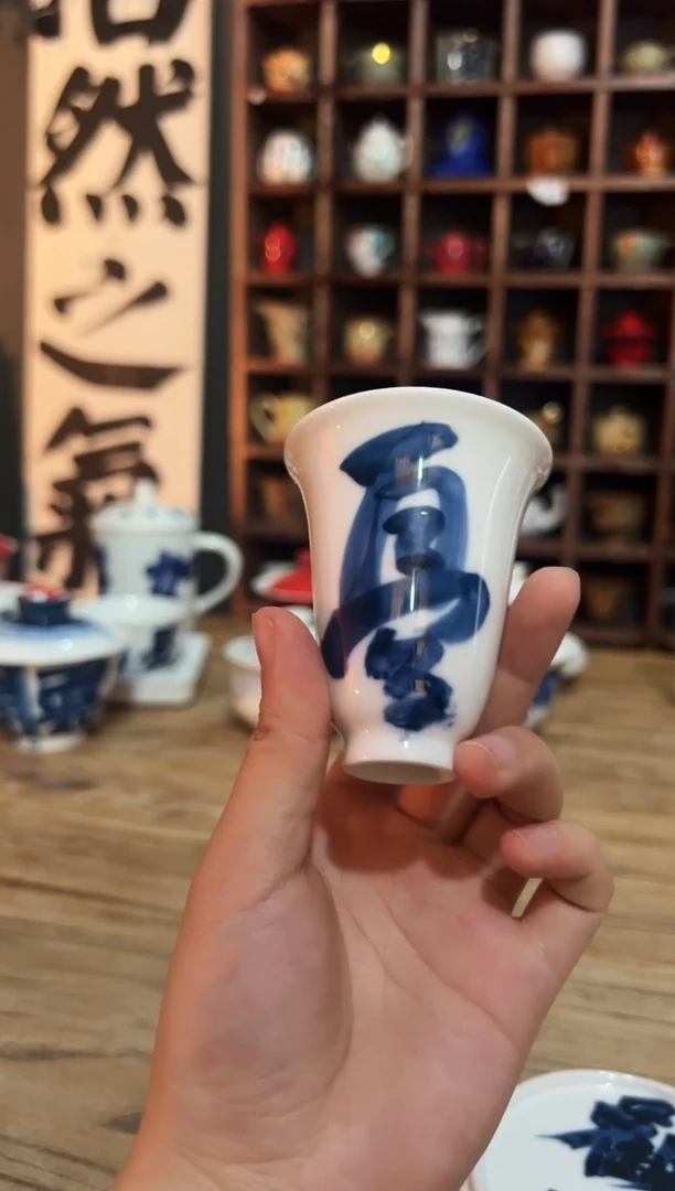 观云听雨原创手绘茶具