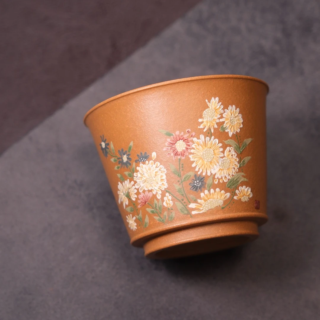 静心｜小碎花 马蹄杯 降坡泥 150cc 精品高端主人杯