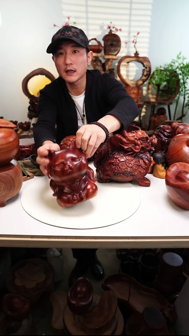 木香樟木摆件/猫