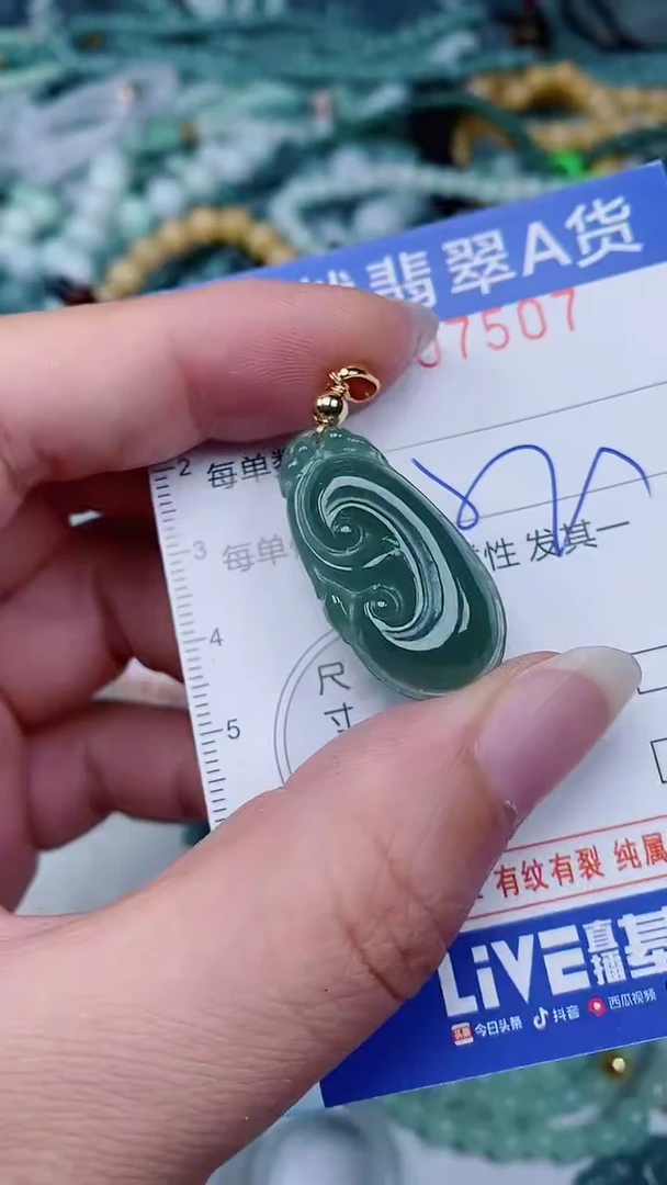 翡翠未镶嵌颈饰00007507