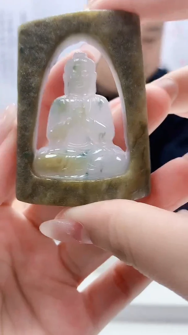 定制翡翠未镶嵌4898lr-毛货挂件64