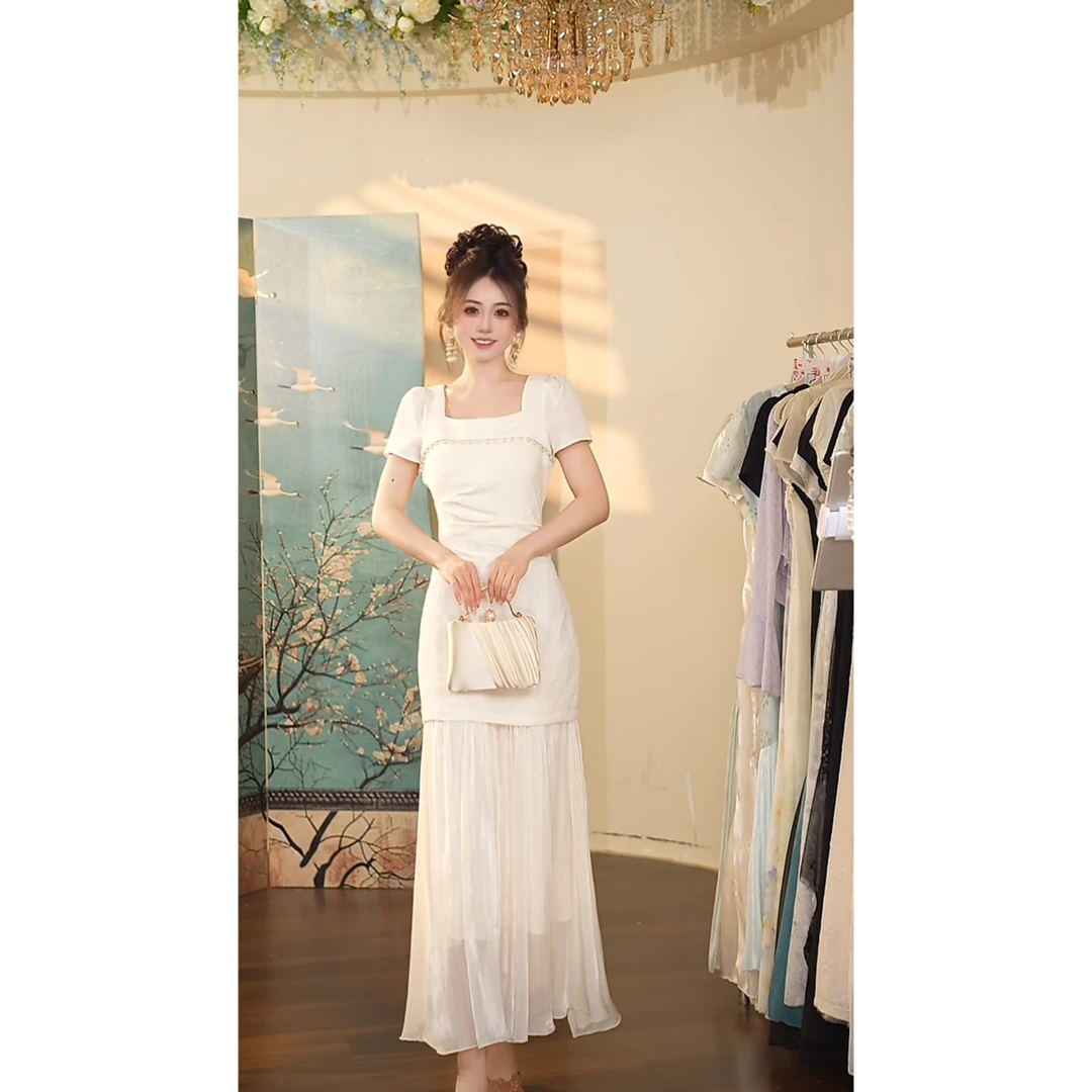 瑞瑞定制-1362（小苍兰）连衣裙N927