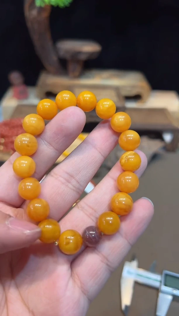 【闪购商品】琥珀手饰18K金镶嵌手饰@@9602