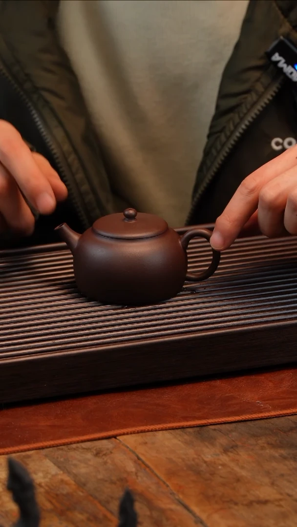 【闪购商品】紫砂茶壶紫泥小桑扁