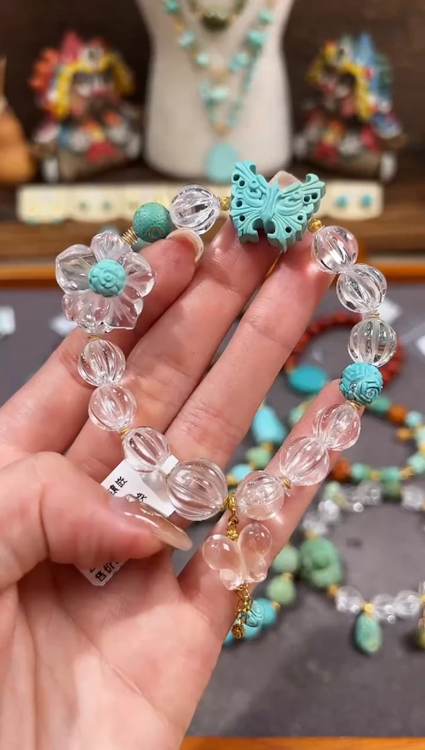 18K金镶嵌手链水晶水晶手链