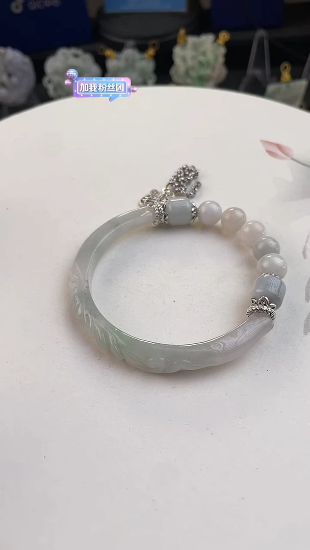 颈饰未镶嵌翡翠玉*珑手工定制默认微瑕主播介绍为准