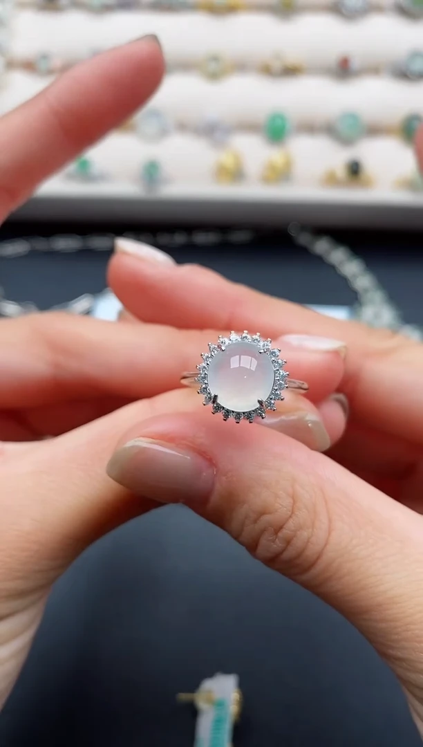 银S925镶嵌戒指翡翠9999999+1