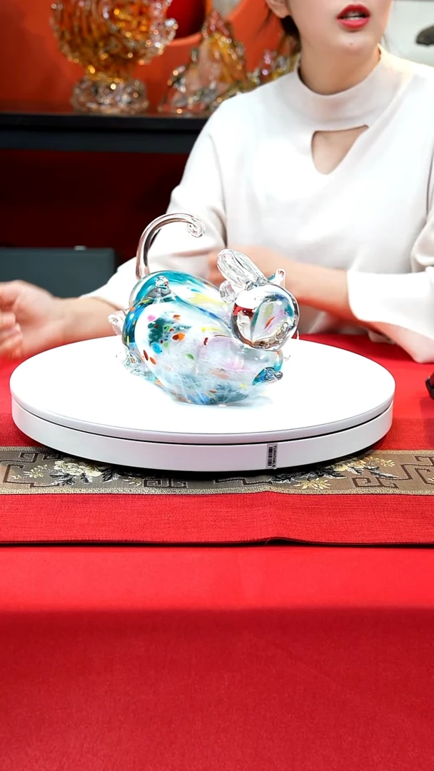 手工艺品琉璃摇摇兔