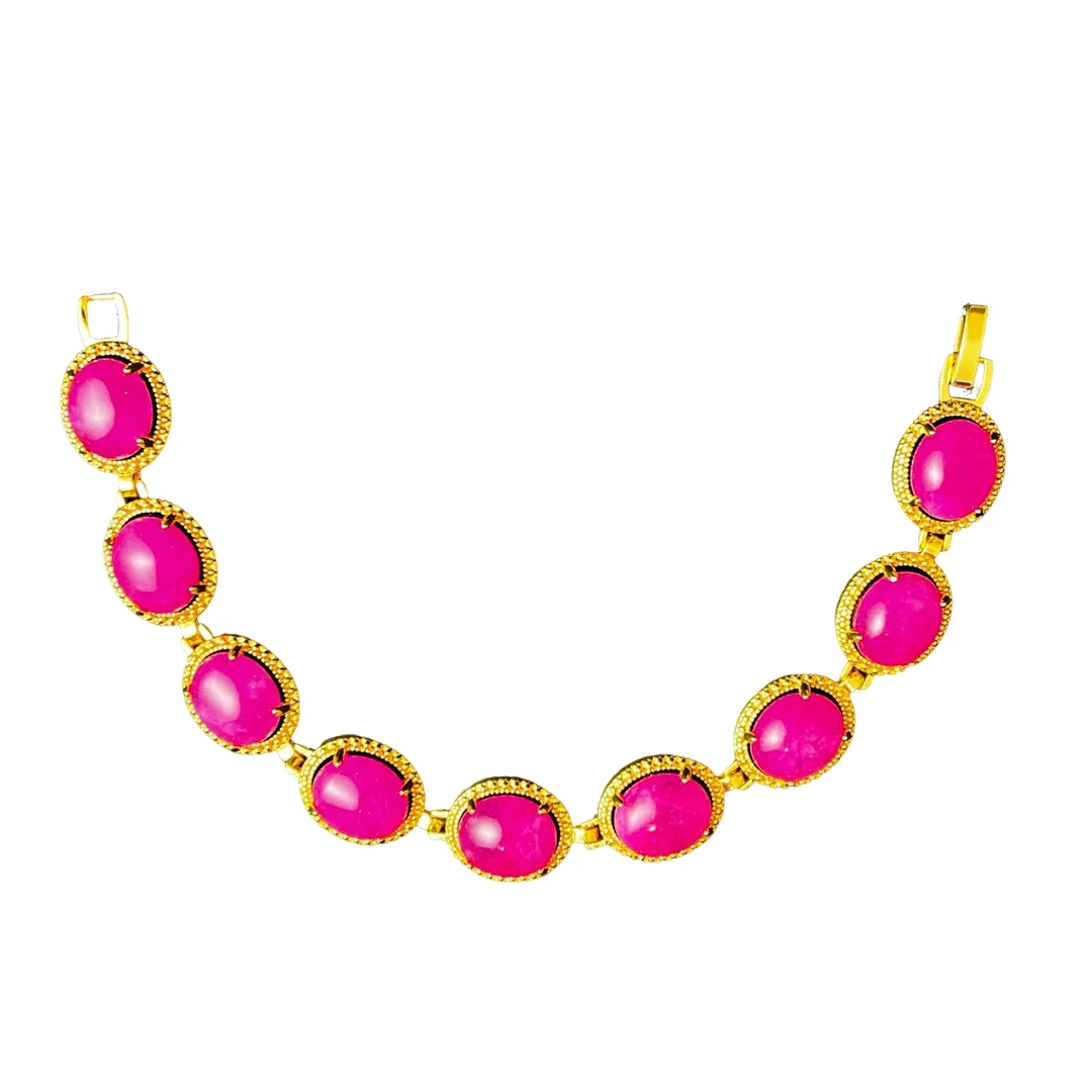 樱花粉舒俱玛瑙手串A28-195赠礼盒(多样性发其一)