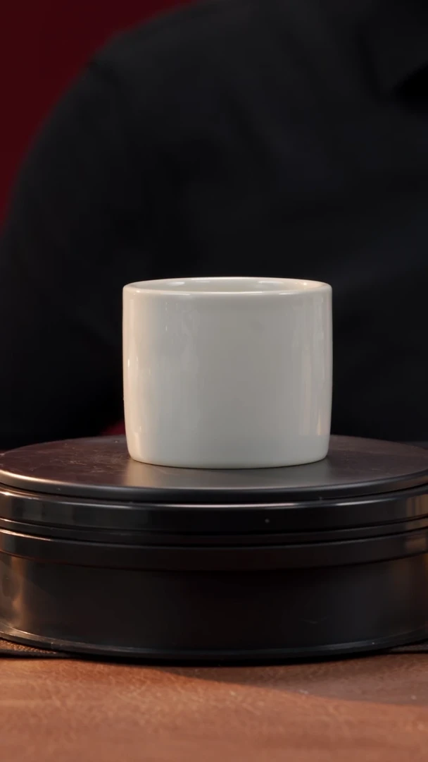 光素扳指杯---何白就是中国白---
