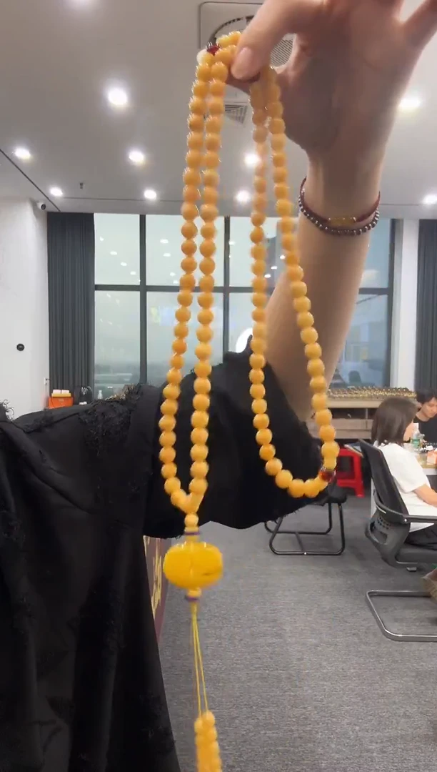 蜜蜡颈饰未镶嵌X1012-396-117