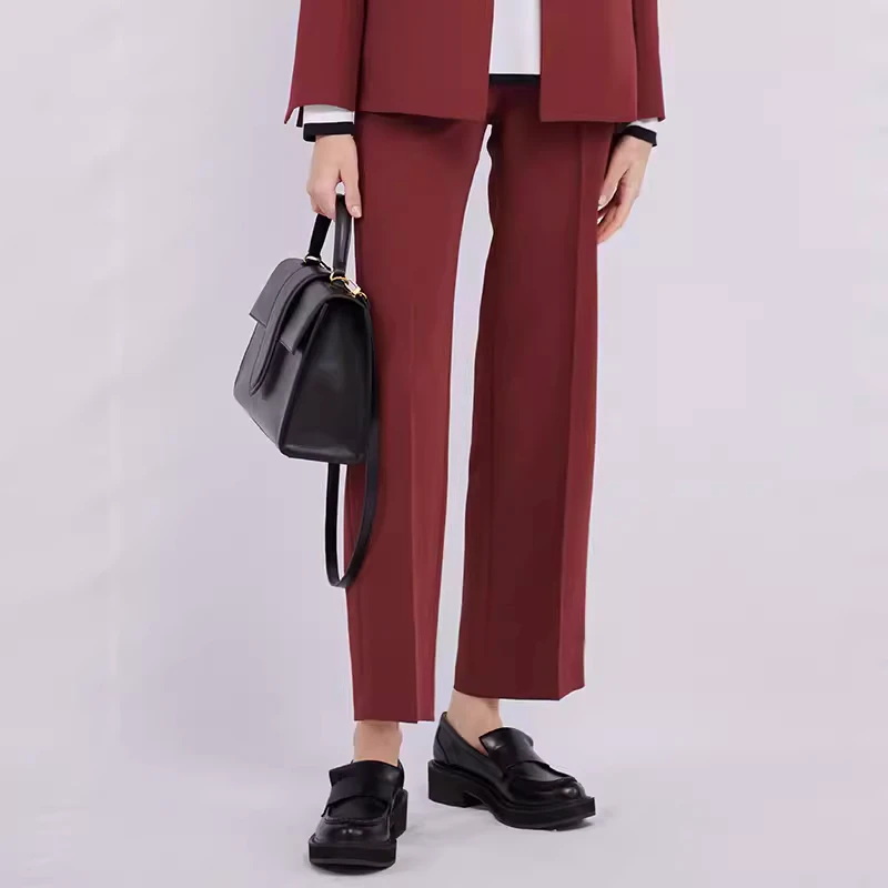 【MonTendre】M纯色直筒气质九分西装裤女士长裤通勤好搭