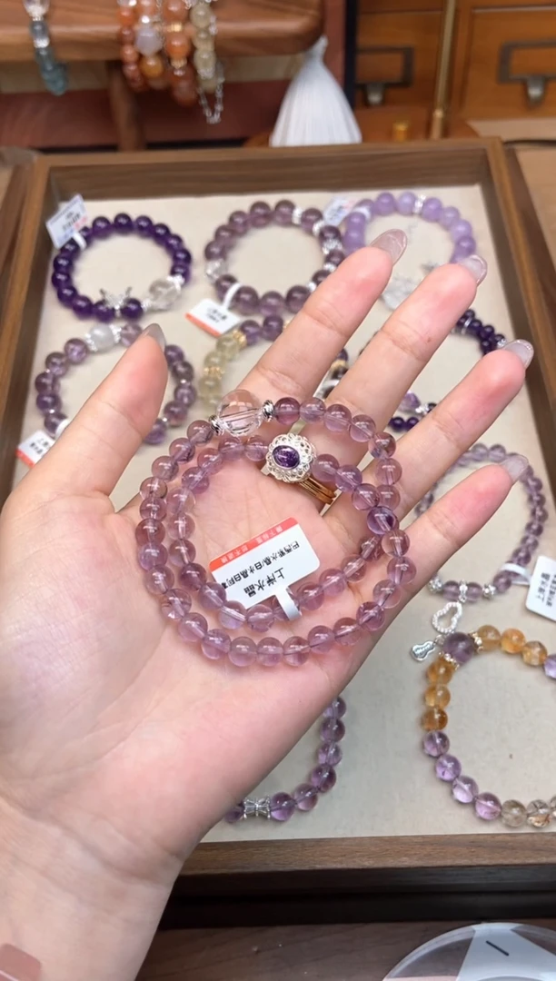 【闪购商品】水晶手链未镶嵌紫水晶