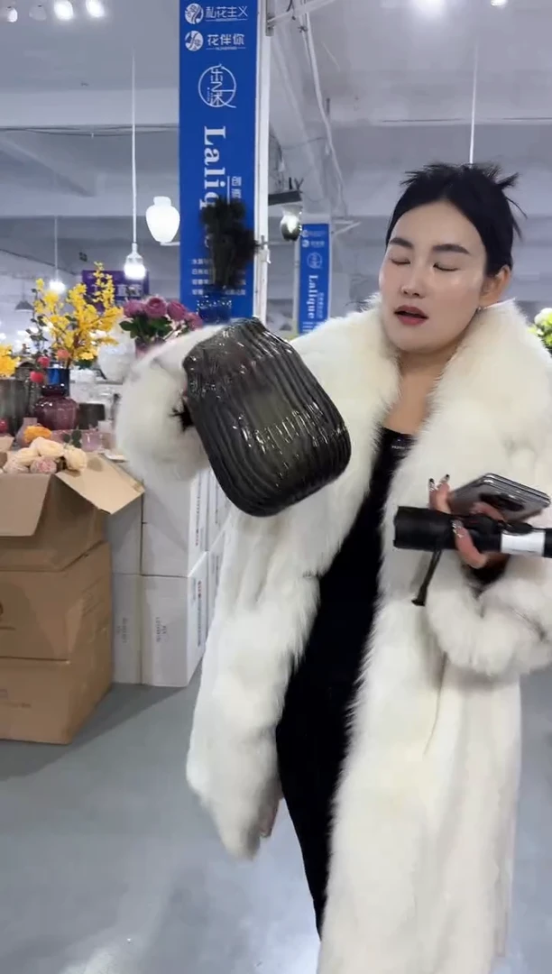 【闪购商品】无铅玻璃UU外贸花瓶微瑕-TUQ7