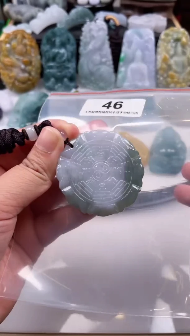 【闪购商品】翡翠颈饰未镶嵌天然缅甸A货翡翠46