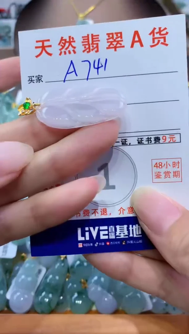 翡翠未镶嵌颈饰天然翡翠A货挂件