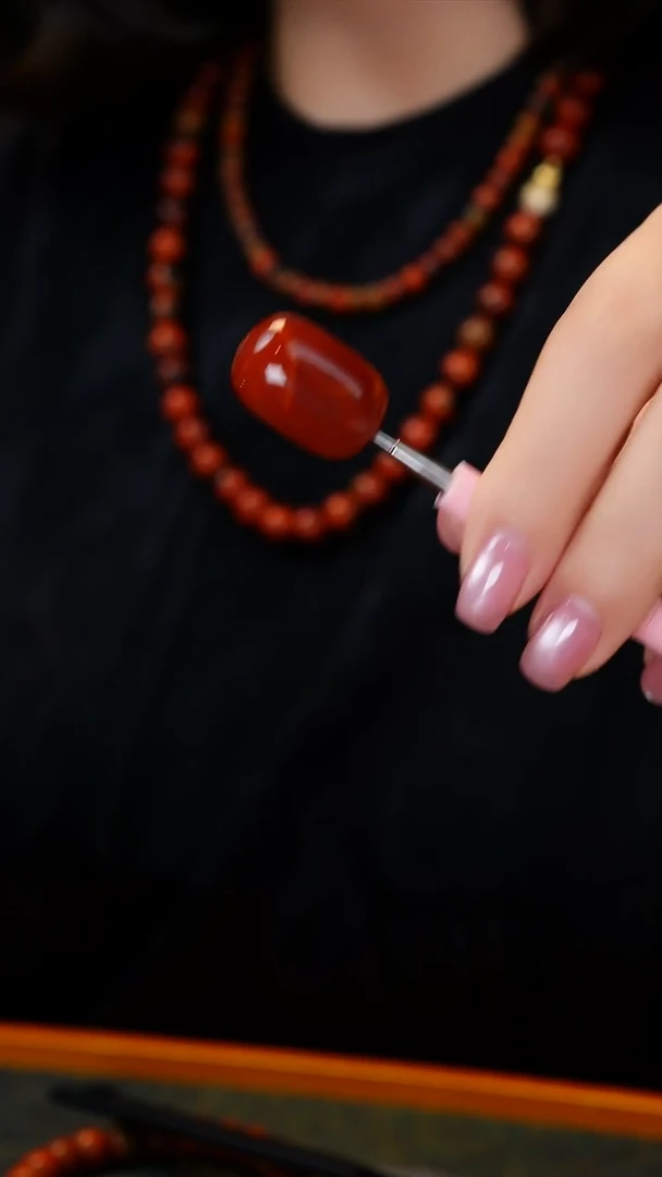 未镶嵌手链南红玛瑙牛血红枣珠原矿