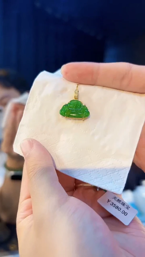 翡翠银S925镶嵌颈饰缅料A货/支持复检/一件