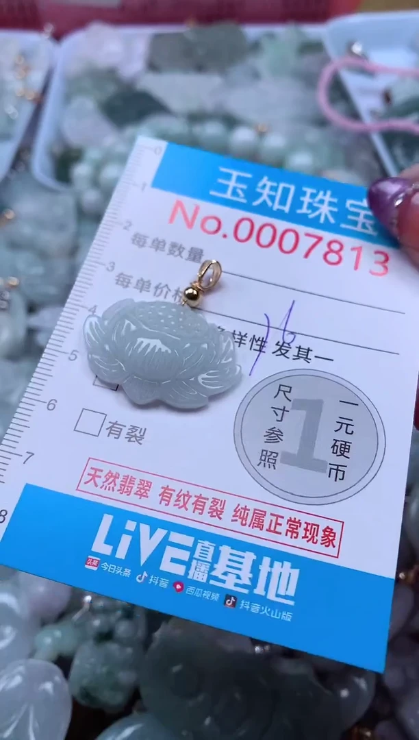 翡翠未镶嵌吊坠(不含链)7813