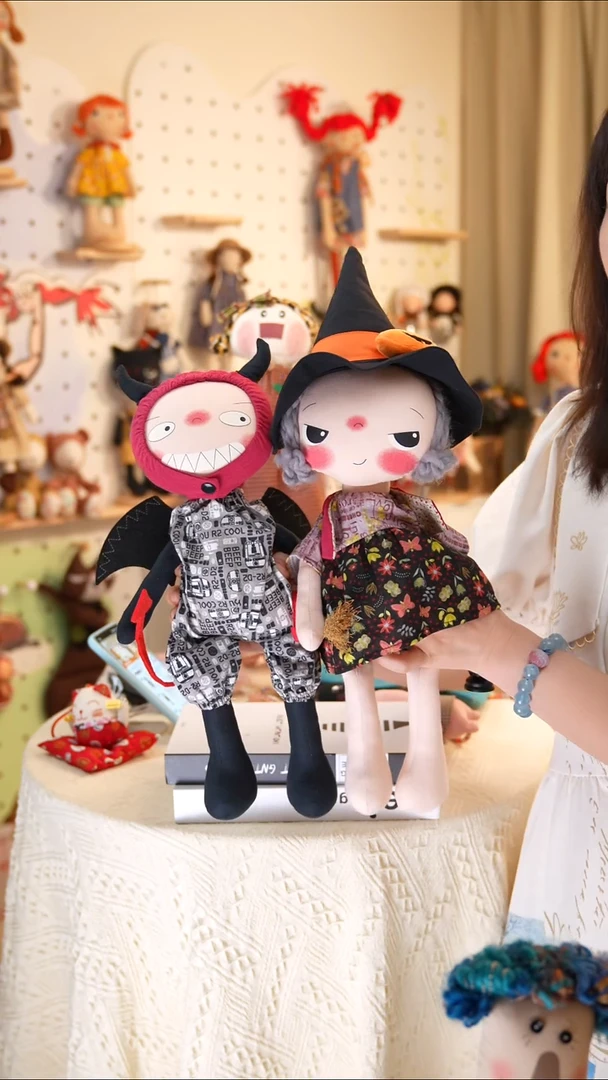 棉**小恶魔+小魔女—一个礼袋打包（不带支架）