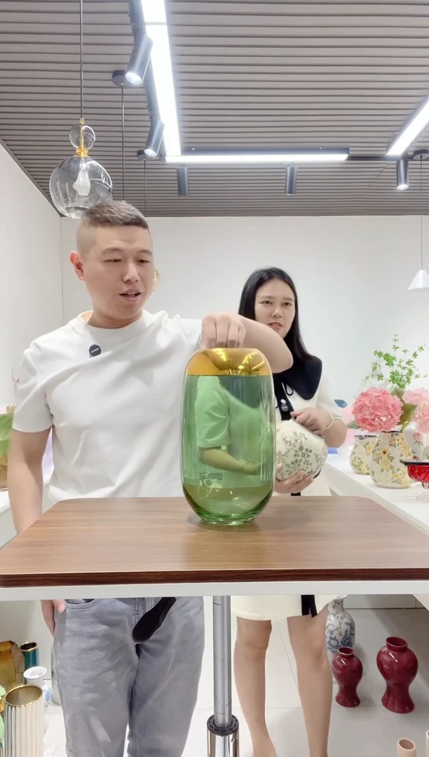 微瑕烫金大号绿色