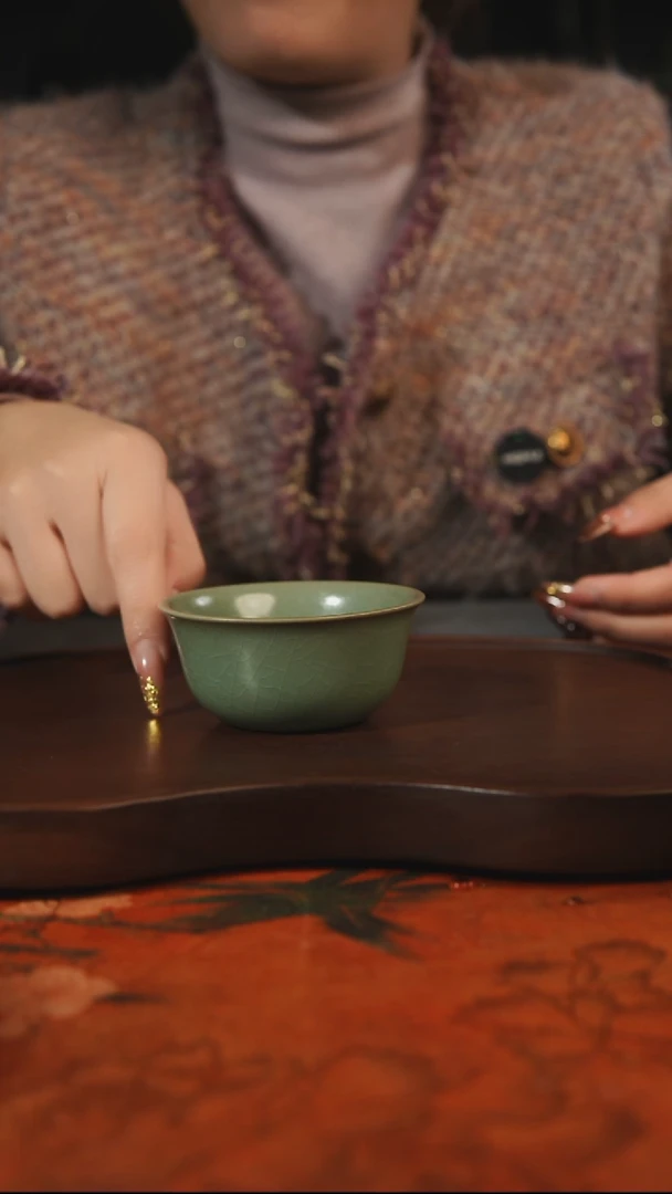 杯子瓷汝州原产地原矿仿古老釉q