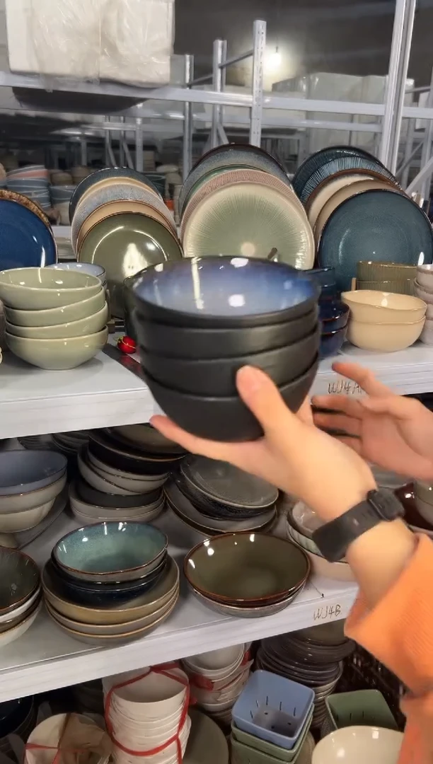 陶瓷外贸尾货瑕疵满20包邮特价孤品清仓X 4米饭碗