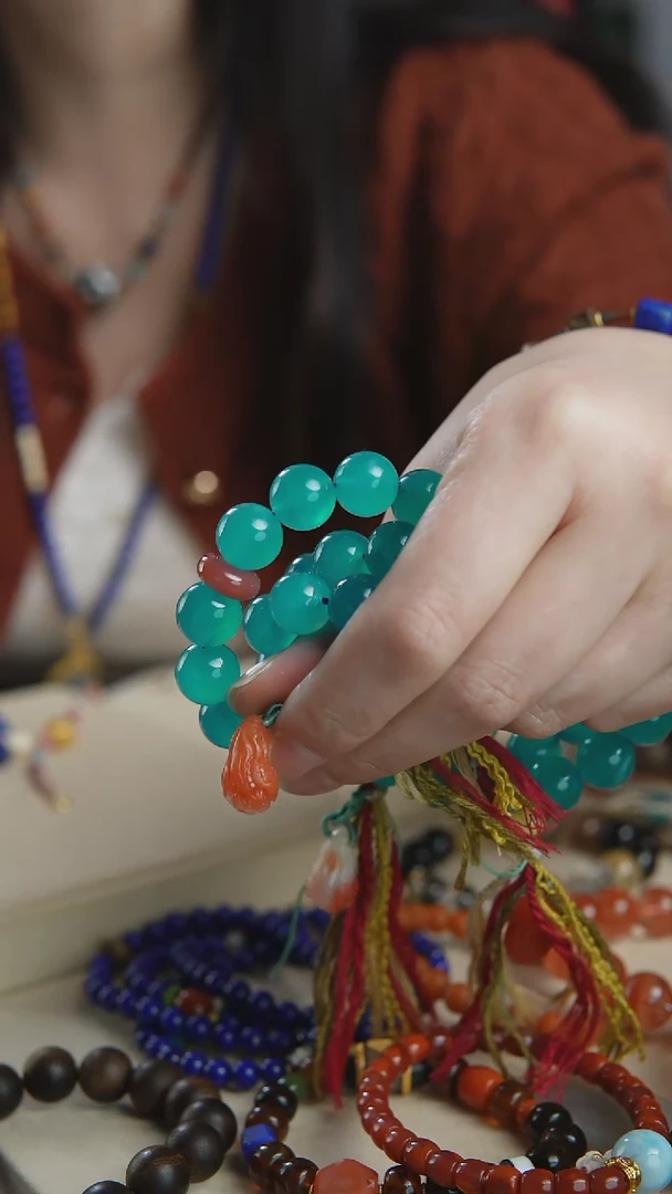 【闪购商品】天河石手链银S925镶嵌天河石单圈手串