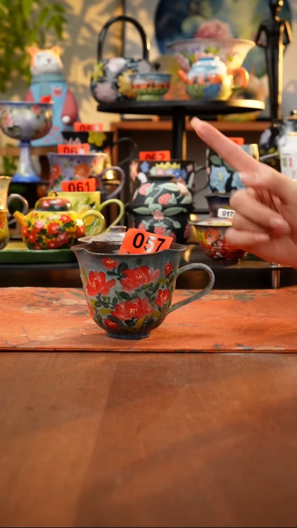 瓷片景德镇手工手绘057