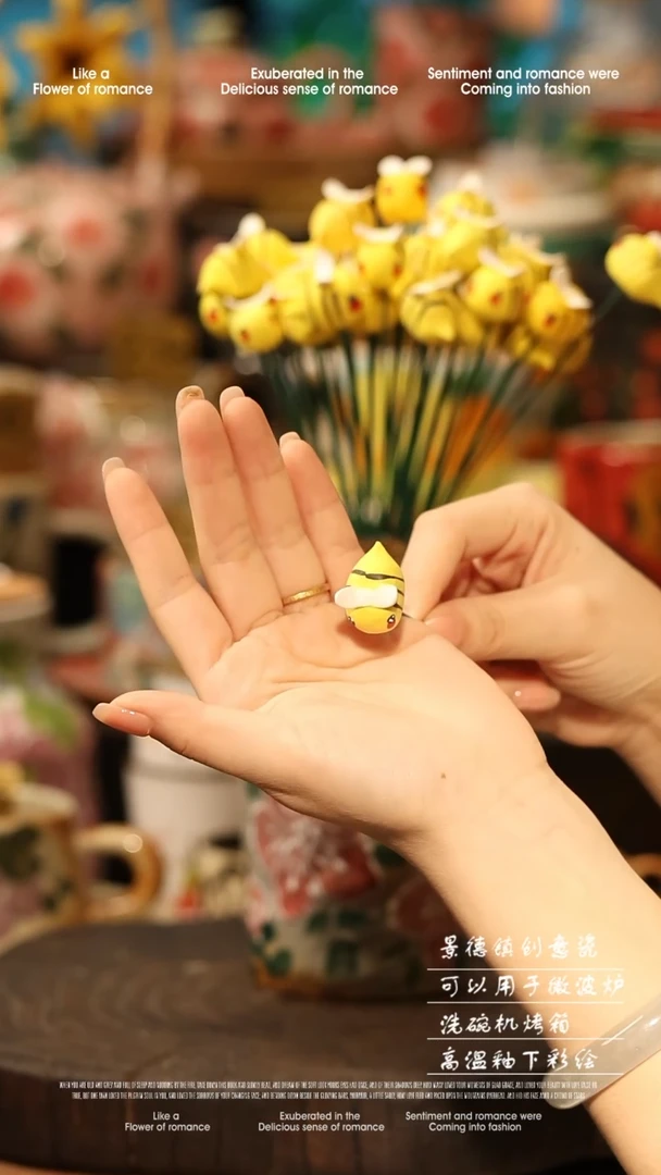 陶瓷景德镇高温釉下彩手工手绘款式