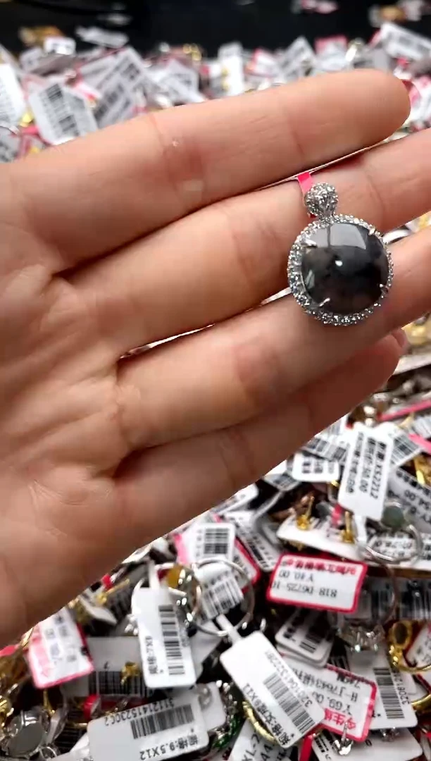 【闪购商品】翡翠戒指银S925镶嵌555555     4