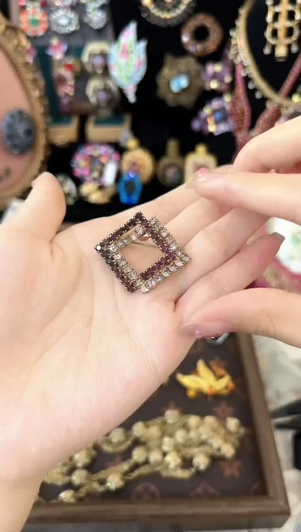 铁合金合成碳硅石153胸针