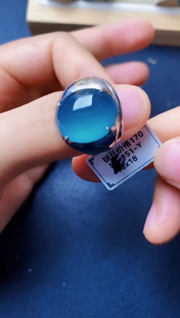 银S925镶嵌戒指翡翠22222