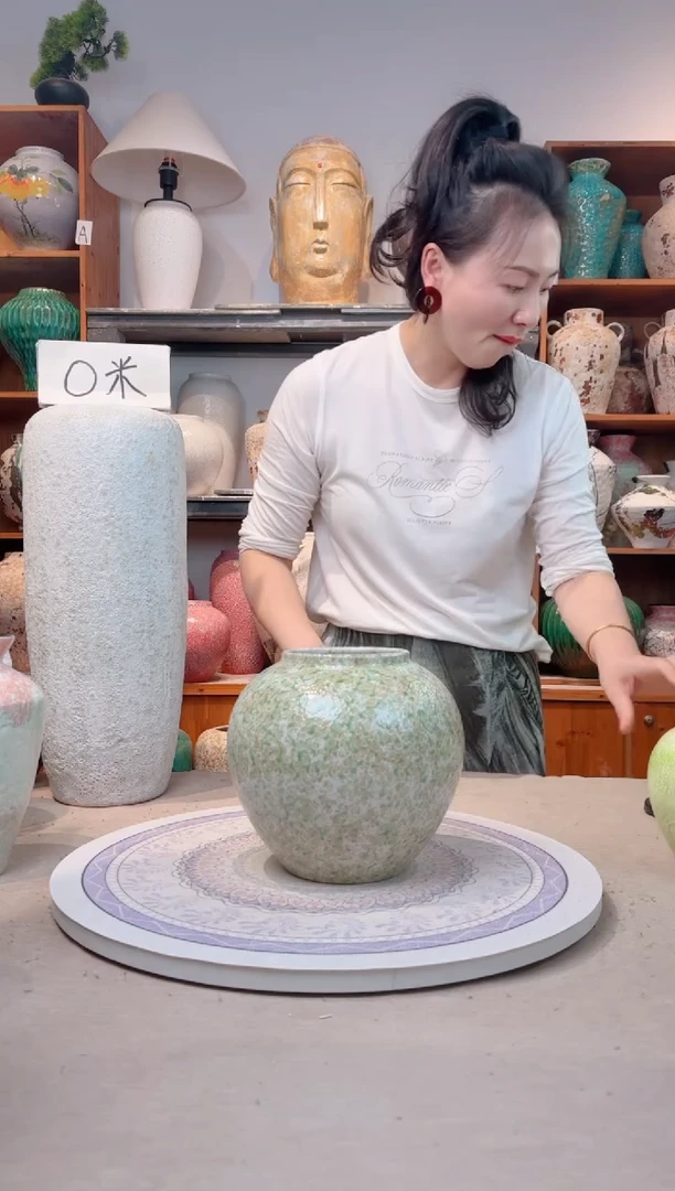 瓶陶瓷花瓶  微瑕 无花  春意盎然 小号