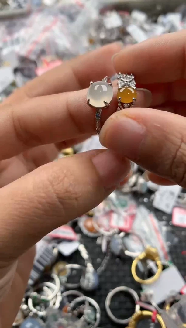 银S925镶嵌戒指翡翠888                  3