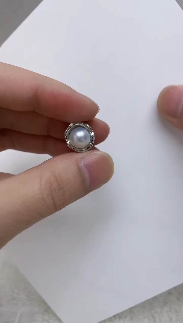 颈饰银S925镶嵌海水珍珠